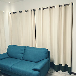 リビング ハトメカーテンのインテリア実例 Roomclip ルームクリップ
