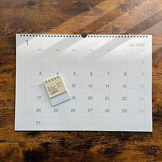 月曜はじまり バガスペーパーデスクトップミニカレンダーのインテリア実例 Roomclip ルームクリップ