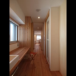 洗面所/ワンルーム空間でシンプルに暮らす都市部マンションリノベーションのインテリア実例 - 2017-04-15 13:13:13