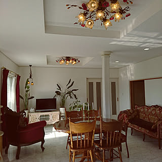 女性の、、の「リビング」についてのインテリア実例