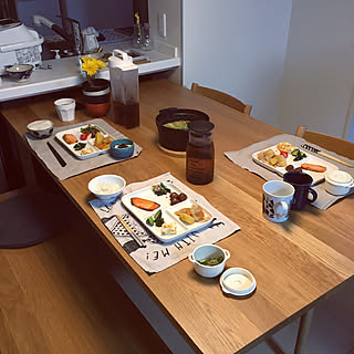 机/セルフでどーぞ!/ストウブ鍋/メンズばっかり笑/まだまだ夏休み...などのインテリア実例 - 2018-08-14 22:23:04