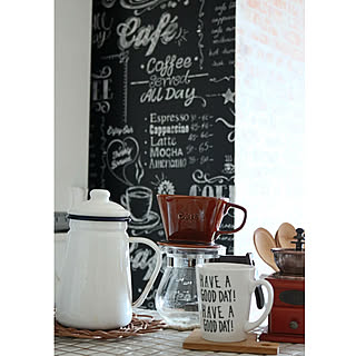 カフェ風壁紙のインテリア実例 Roomclip ルームクリップ