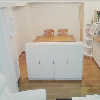キッチン/キッチンカウンター/カウンター下収納ピッタリ♥/●主人のDIY●/●myアイデア●...などのインテリア実例 - 2017-03-05 19:46:48