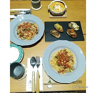 机/IKEA(食器)/無印良品(木製トレイ)/tableware/食器大好き...などのインテリア実例 - 2017-07-19 11:57:19