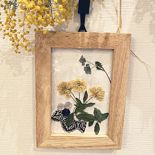押し花フレーム ハンドメイド/花とグリーンのある暮らし/見て下さって感謝です♡/いつも、いいね!をありがとうございます♡/壁/天井のインテリア実例 - 2020-05-31 19:57:27