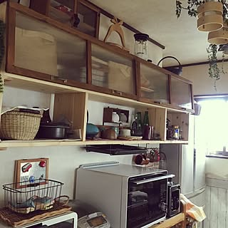 キッチン/ニトリ/100均/かご/窓枠DIY...などのインテリア実例 - 2017-01-11 14:26:56
