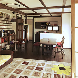 部屋全体/食器乾燥機が目立つ…/赤ちゃんのいる暮らし/ジャズ喫茶/シェード製作中です...などのインテリア実例 - 2017-10-31 13:33:29