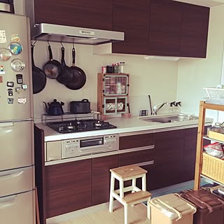 キッチン/OXO/みんなからのマグネットは健在!/埼玉県民のみなさまよろしくお願いします!/お引っ越ししましたのインテリア実例 - 2014-07-24 15:04:11