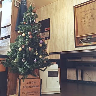壁/天井/ドンゴロス/クリスマスツリー/IG⇨SAKICHIN55/5児の母...などのインテリア実例 - 2016-11-16 13:59:36