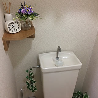 バス/トイレ/タンクレス風にしたい!/配管隠し/無印良品/フェイクフラワー...などのインテリア実例 - 2017-09-10 19:56:25