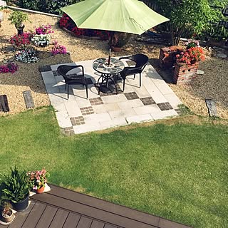 枕木アプローチ自作のインテリア実例 Roomclip ルームクリップ