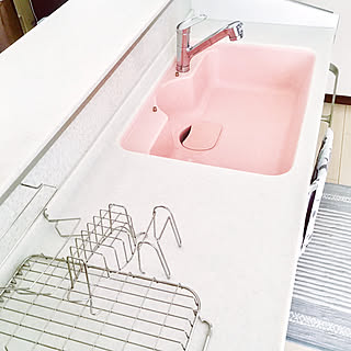 ピンクのシンクのインテリア実例 Roomclip ルームクリップ