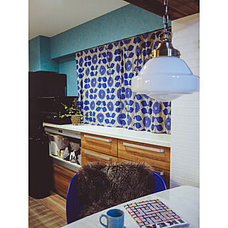 ターコイズブルーの壁紙のインテリア実例 Roomclip ルームクリップ
