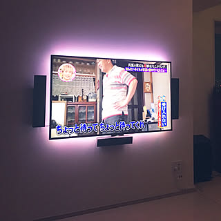 間接照明 テレビ裏のインテリア実例 Roomclip ルームクリップ 間接照明 テレビ裏のインテリア実例 Roomclip ルームクリップ