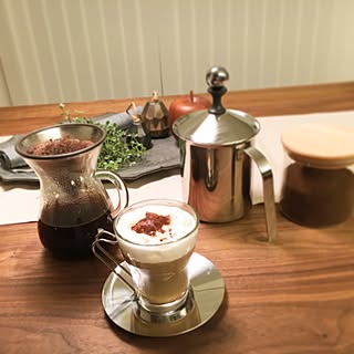キッチン/コーヒードリップ/カラフェセット/ミルクフォーマー/コーヒータイム...などのインテリア実例 - 2016-12-10 19:06:05