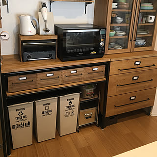 キッチン 背面カウンター Diyのインテリア 手作りの実例 Roomclip ルームクリップ