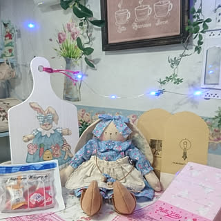ベッド周り/makiちゃんからの素敵便♡/可愛いウサギちゃん♪/makiちゃんありがとう♡/RCの出会いに感謝♡...などのインテリア実例 - 2018-04-22 23:19:37