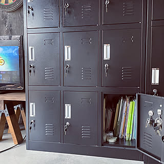 スチールロッカーのインテリア実例 Roomclip ルームクリップ