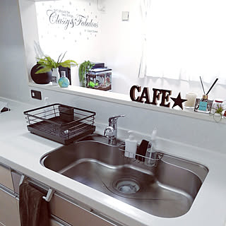 キッチン/シンプルインテリア/モノトーン/狭い我が家/いいね♡ありがとうございます♡...などのインテリア実例 - 2020-02-24 15:22:47