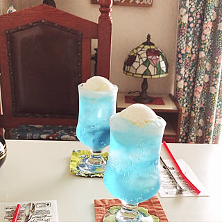 レトロ クリームソーダのおしゃれなインテリア 部屋 家具の実例 Roomclip ルームクリップ