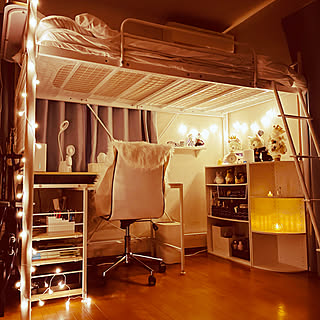 ロフトベットの下のインテリア実例 Roomclip ルームクリップ