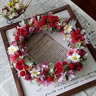 ダイソー 色紙フレームの商品を使ったおしゃれなインテリア実例 Roomclip ルームクリップ