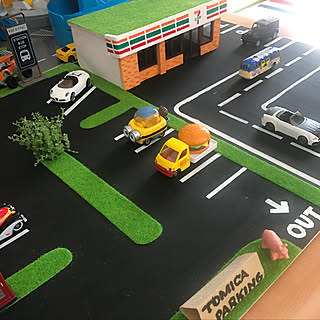 ハンドメイド トミカパーキングのインテリア実例 Roomclip ルームクリップ