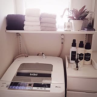 棚/タオル収納/タオル/脱衣所 棚/脱衣所収納棚...などのインテリア実例 - 2016-07-04 09:47:46