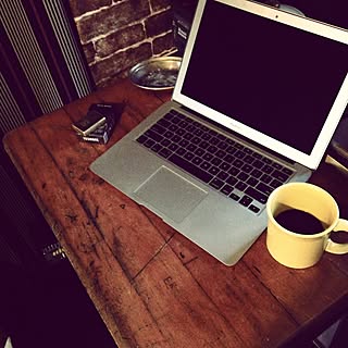 机/ヴィンテージスクールデスク/フランスヴィンテージ/ACME FURNITURE/Mac Book Air...などのインテリア実例 - 2015-01-07 18:11:57