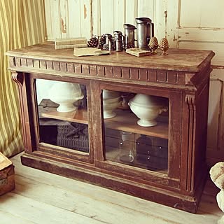 部屋全体/アンティークガラスカウンター/アンティークガラス付きカウンター/フランス/アンティーク家具...などのインテリア実例 - 2016-11-11 13:11:25