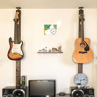 100均 ギターハンガーのインテリア実例 Roomclip ルームクリップ 100均 ギターハンガーのインテリア実例 Roomclip ルームクリップ
