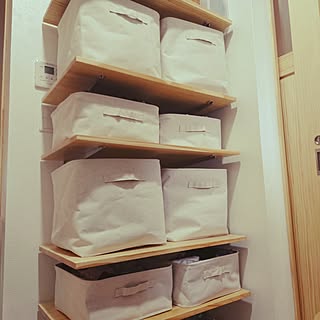 棚/洗面所 棚/無印良品週間で買ったもの/連投失礼します(>_<)/いいね!ありがとうございます♪...などのインテリア実例 - 2017-05-24 10:04:09