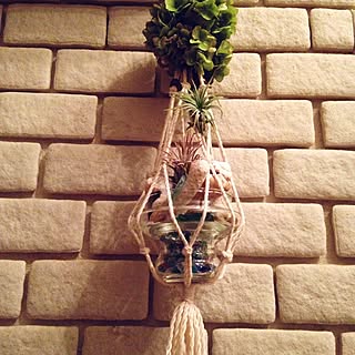 壁/天井/100均/季節を感じる暮らし/沖縄旅行の思い出を形に/ブリックタイルDIYのインテリア実例 - 2016-06-22 21:39:30