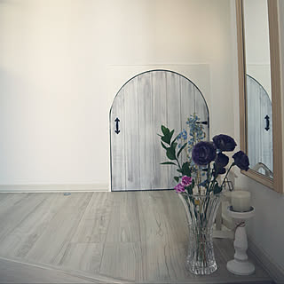 小人ドア/階段下収納/ドア/アール/ねこと暮らす...などのインテリア実例 - 2019-06-09 16:30:44