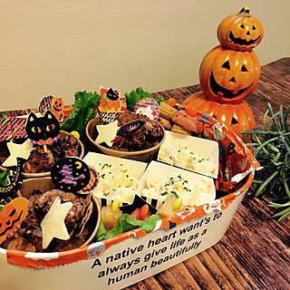 キッチン/ハロウィン弁当/ハロウィン/運動会お弁当/運動会のお弁当...などのインテリア実例 - 2016-10-02 08:23:33