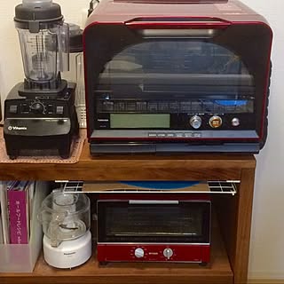 キッチン/パナソニック フードプロセッサー/タイガー オーブントースター/東芝 石窯オーブンレンジ/キッチン家電/バイタミックスのインテリア実例 - 2016-08-07 17:02:02