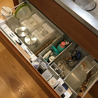 シンク下収納/ステンレスキッチン/無印収納/タカラスタンダード オフェリア/無印良品...などのインテリア実例 - 2019-08-28 11:29:36