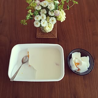 キッチン/野田琺瑯/一人暮らし/花のある暮らし/カステヘルミ...などのインテリア実例 - 2015-08-09 10:19:09