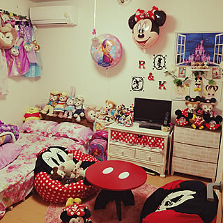 ディズニー ディズニーだらけのお部屋のおしゃれなインテリア 部屋 家具の実例 Roomclip ルームクリップ