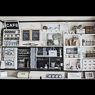 キッチン/ブルックリンスタイル/cafe風♡/CAFE風DIY/Kitchen counterのインテリア実例 - 2015-01-20 08:16:46