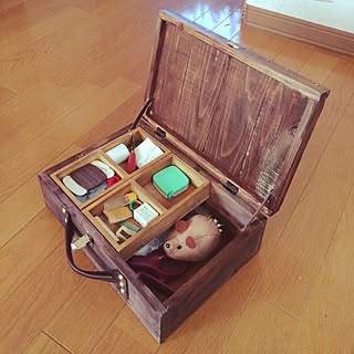 Diy ソーイングボックスのインテリア 手作りの実例 Roomclip ルームクリップ