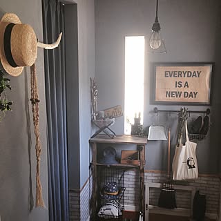 ダイソー カンカン帽の商品を使ったおしゃれなインテリア実例 Roomclip ルームクリップ