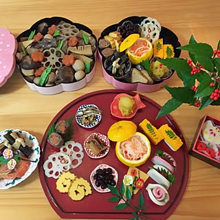 キッチン/手作り/桜のお重/おせち料理/有田焼のインテリア実例 - 2016-12-30 20:16:21