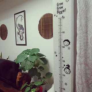 リビング/こどもと暮らす/こども3人/ウォールステッカー/ダイソー...などのインテリア実例 - 2020-01-21 17:41:53