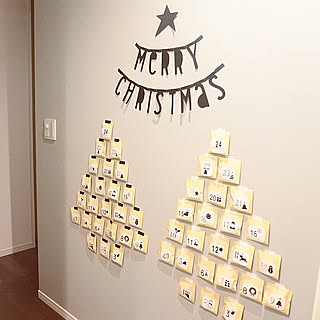 壁 天井 アドベントカレンダーのインテリア実例 Roomclip ルームクリップ