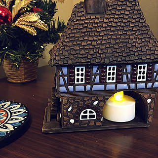 クリスマスディスプレイ/賃貸でも諦めない!/古い賃貸/キャンドルハウス/アパート...などのインテリア実例 - 2019-12-18 19:13:41