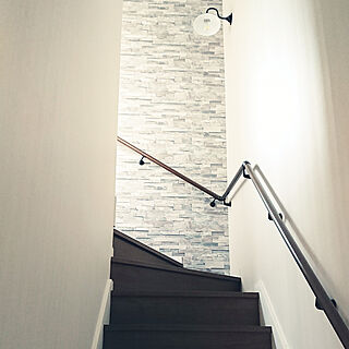 階段 アクセントクロスのインテリア実例 Roomclip ルームクリップ