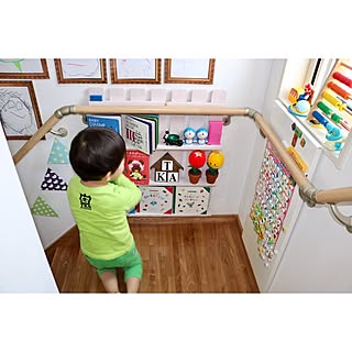 壁/天井/1枚目/連投すみません(。><)/階段手すり/ガーランド...などのインテリア実例 - 2017-05-21 15:44:00