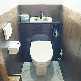 バス/トイレ/トイレタンクレス風/落ち着いた雰囲気に♡/サンゲツリアテックのインテリア実例 - 2017-06-07 15:32:28
