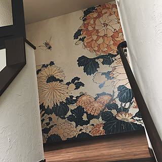 葛飾北斎の壁紙のインテリア実例 Roomclip ルームクリップ